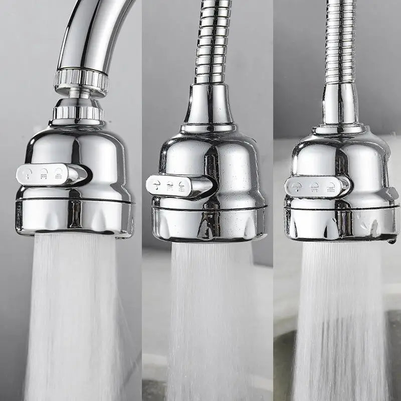 360° Rotating Kitchen Faucet Aerator – 2/3 Mode Water Saver Faucet Aerator Adapter Babs