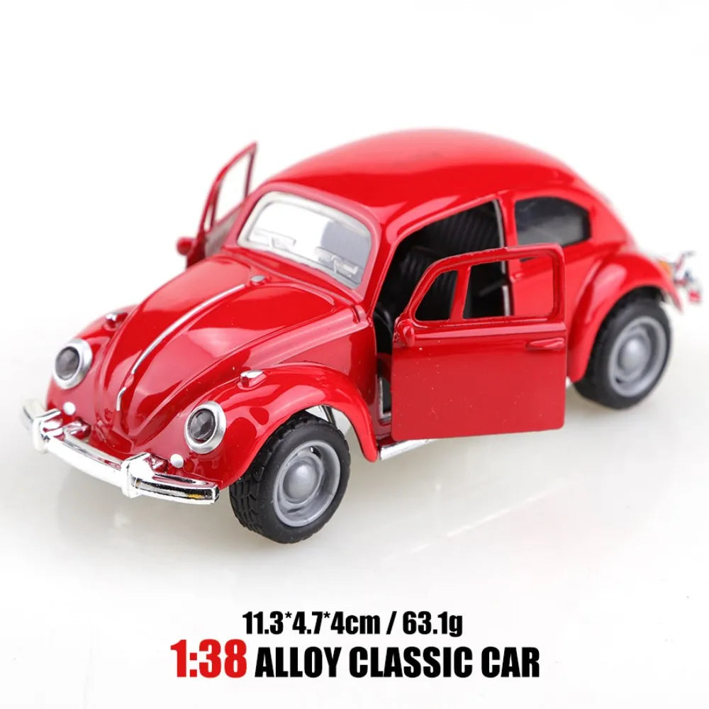 Retro Beetle Alloy Die-Cast Car Model – Collectible Gift Die-Cast Car Model Babs red