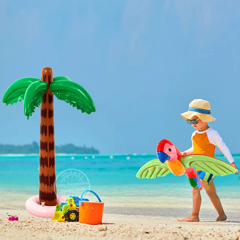 Tropical Party Balloons – Flamingo, Palm Tree & Luau Decor Party Balloons Babs