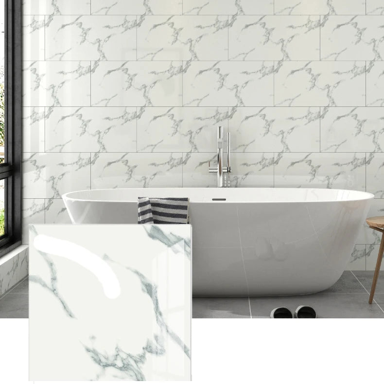10-Pack Marble PVC Self-Adhesive Tile Wall Stickers 30×30cm Wall Tile Stickers Babs 6177 10pcs-30x30cm