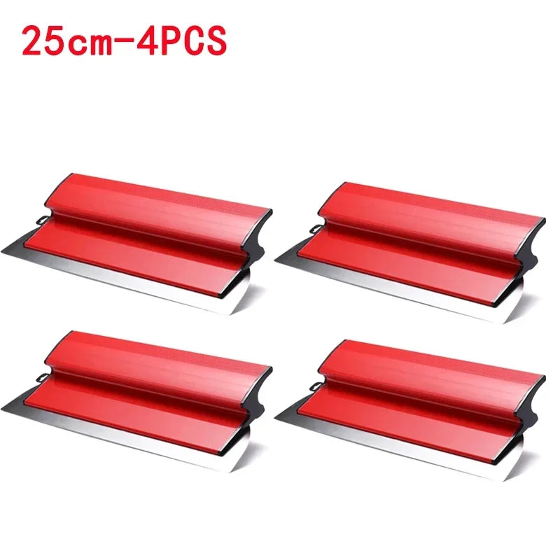 Drywall Smoothing Spatula 25/40CM Flexible Skimming Blade Plastering Spatula Babs 25cm-4PCS