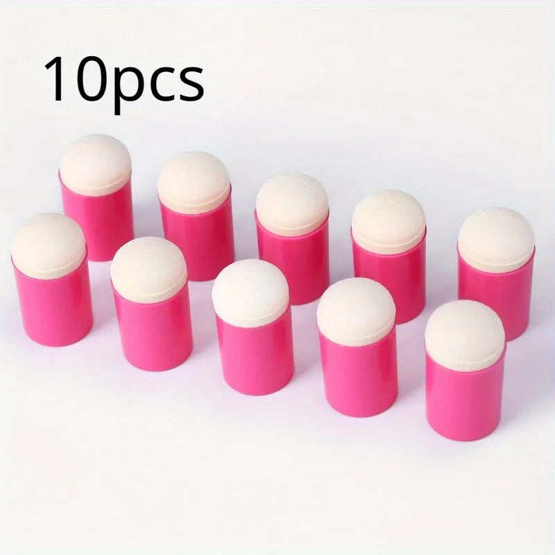 10-Piece Finger Sponge Daubers for Stamping, Ink & Card Making Craft Sponge Daubers Babs 10pcs