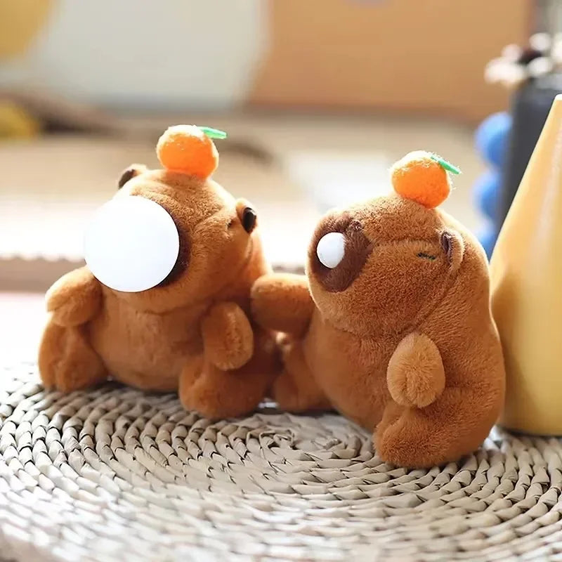 Cute Capybara Plush Keychain – Bubble Pop & Tail Wag Plush Keychain Toy Babs