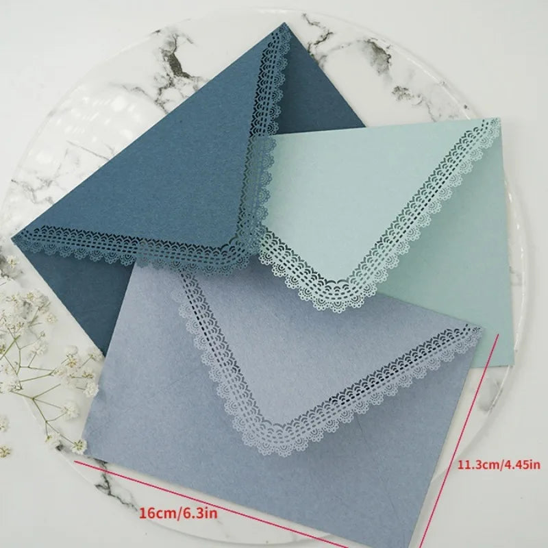 3-Pack Hollow Lace Triangle Wedding Envelopes | Elegant Gift Wedding Envelope Set Babs