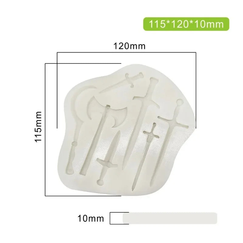 Knight Sword Silicone Cake Mold – Fondant Chocolate Decorating Silicone Cake Mold Babs