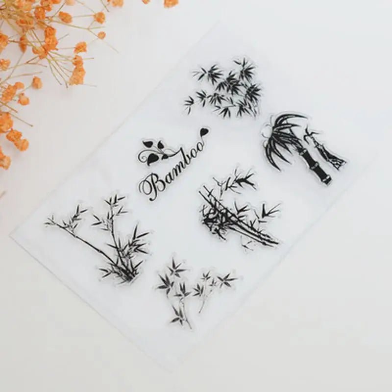 Bamboo Forest Clear Stamps for DIY Scrapbooking & Albums Clear Craft Stamp Babs