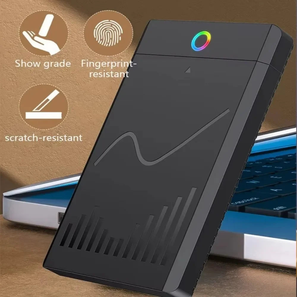 RGB USB 3.0 Type-C 2.5" SATA HDD SSD Enclosure – Tool-Free HDD SSD Enclosure Babs