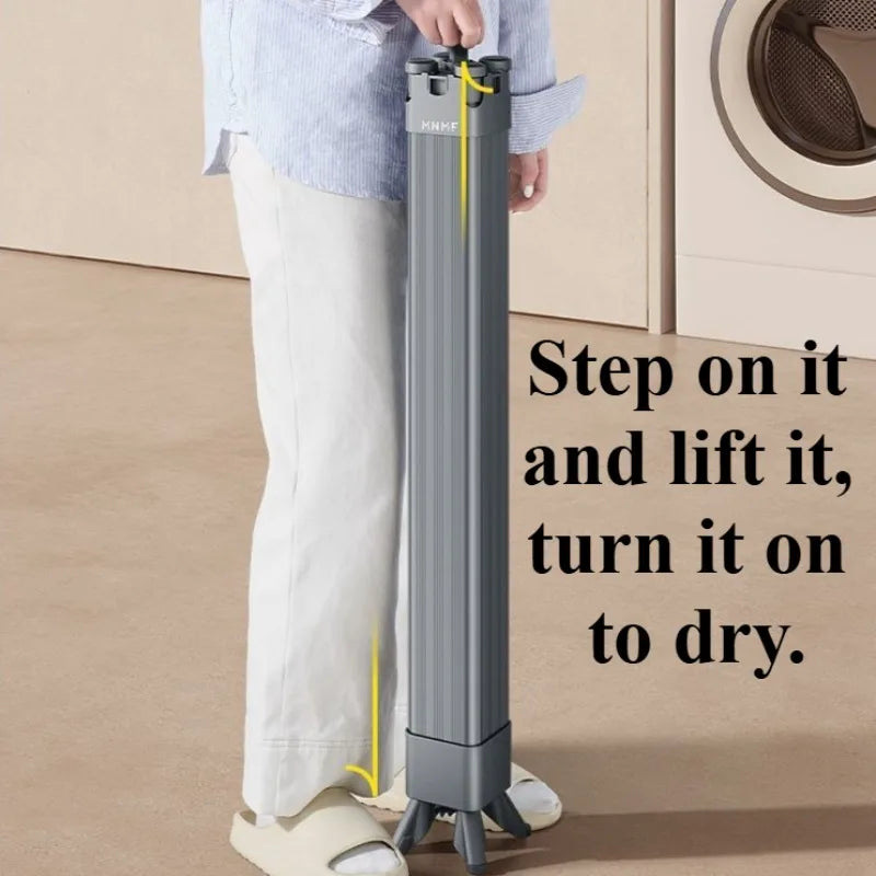 Retractable Folding Clothes Drying Rack – Floor Standing Hanger Clothes Drying Rack Babs