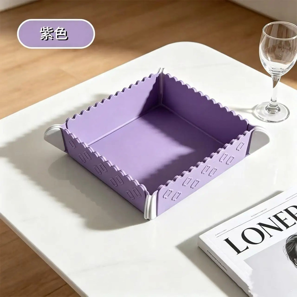 Silicone Foldable Magnetic Placemat – Heat Resistant Mat Silicone Trivet Mat Babs PURPLE