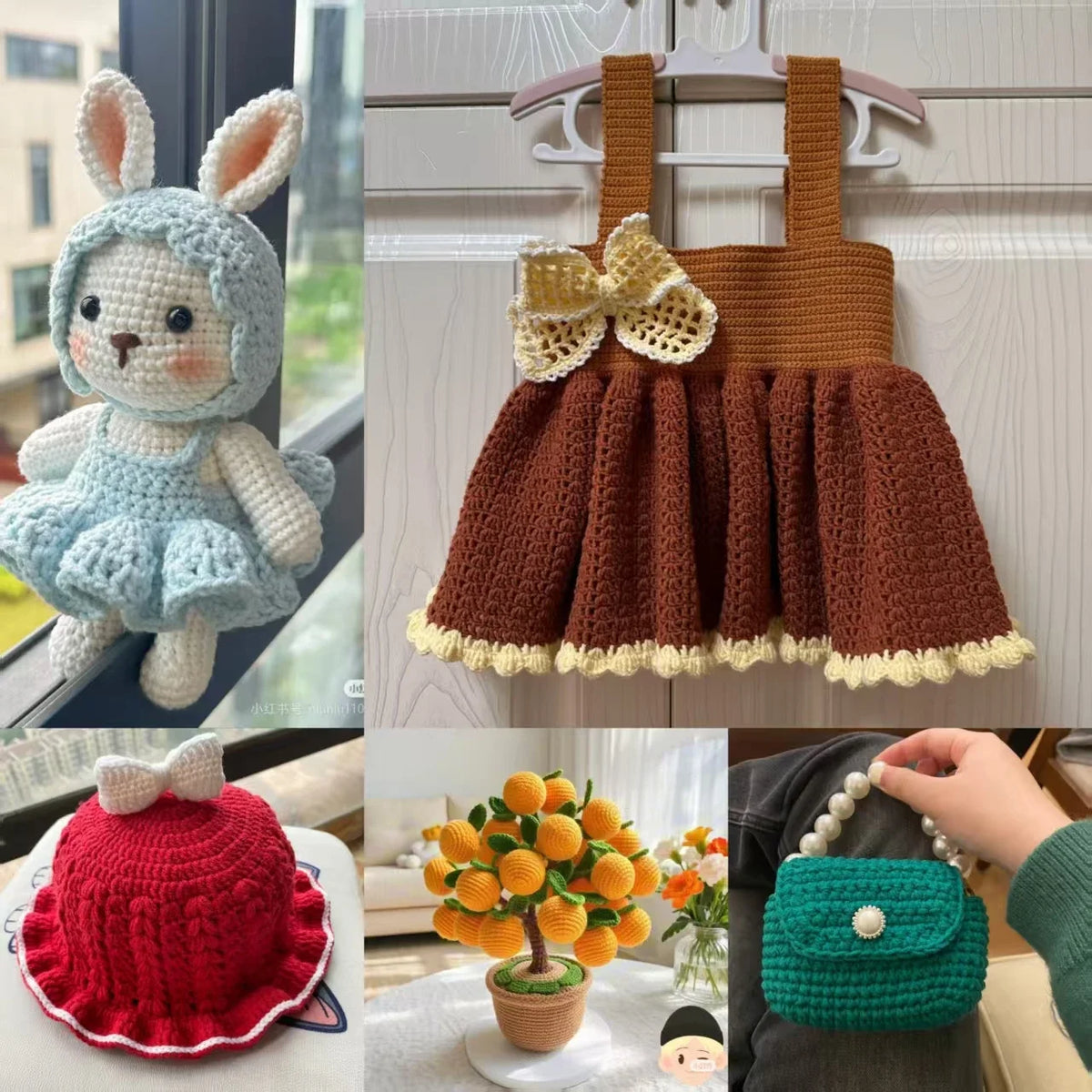 20Pcs Soft Milk Cotton Yarn Set – 4-Strand DIY Craft Yarn Craft Yarn Set Babs