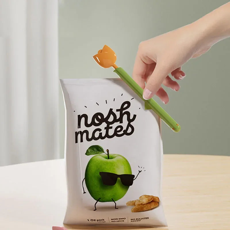 Tulip Magnetic Food Bag Sealing Clips | Fresh-Keeping Fridge Clips Food Bag Clips Babs