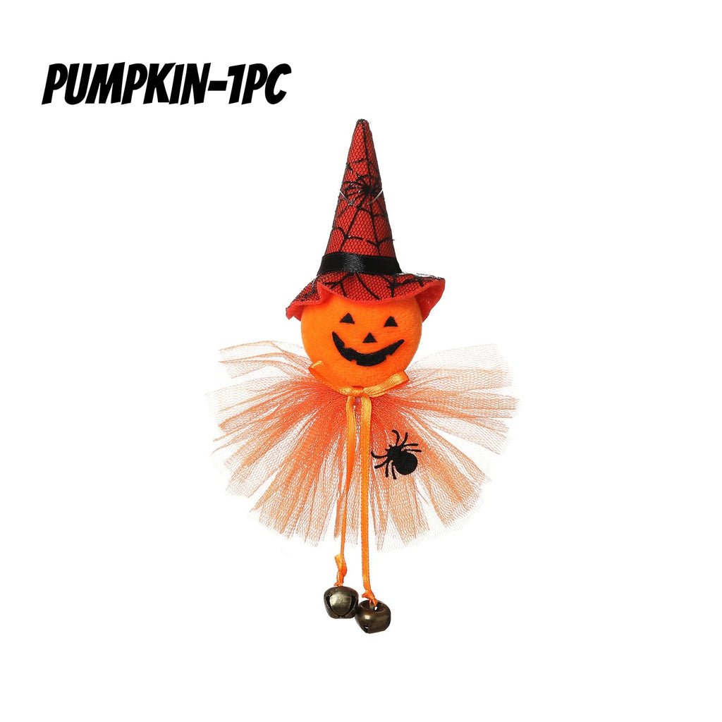 Halloween Gnome Hanging Ornaments – Set of 4 Spooky Characters Halloween Hanging Ornament Babs Pumpkin-1PC As shown
