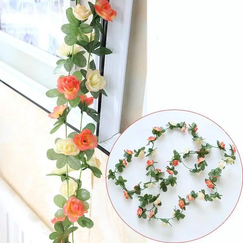2.5m Artificial Rose Vine | 45 Roses Wedding & Event Décor Artificial Flower Vine Babs 5