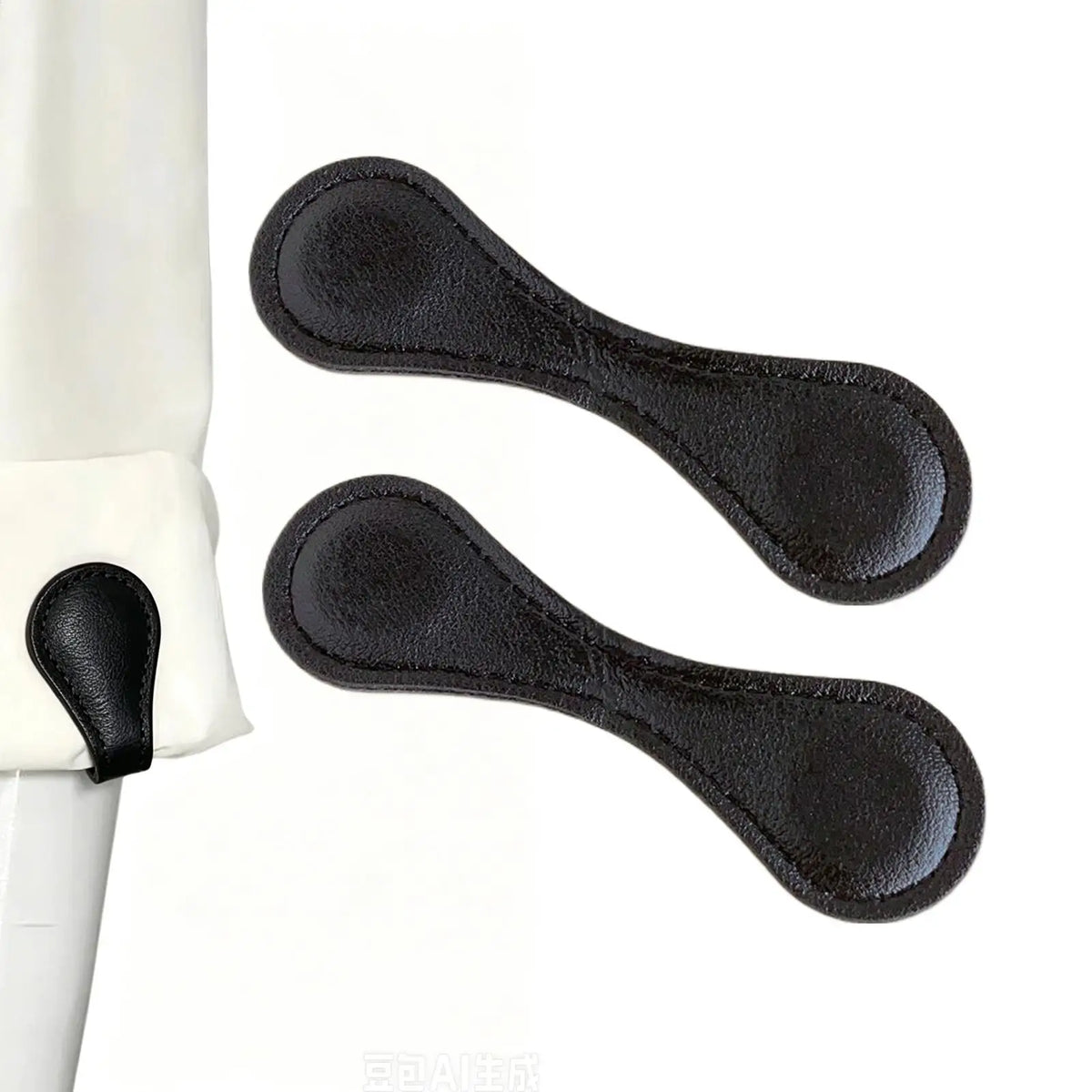 Magnetic Sleeve & Cuff Clips – No-Sew PU Leather, Set of 2 Magnetic Cuff Clips Babs