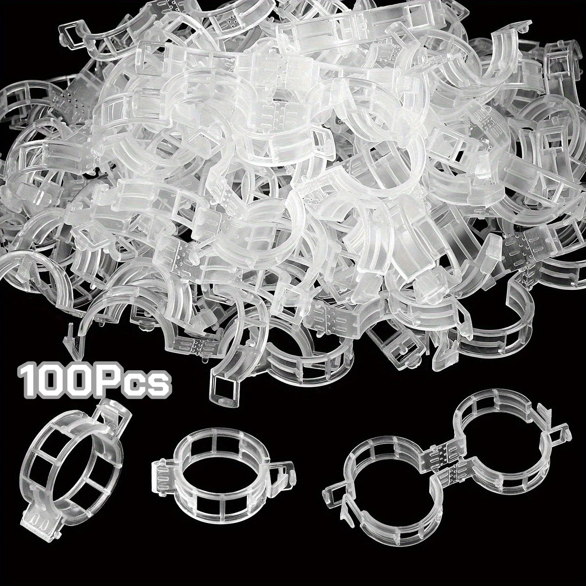 Plastic Plant Support Clips – Tomato & Vine Garden Clips Garden Plant Clips Babs White 100Pcs