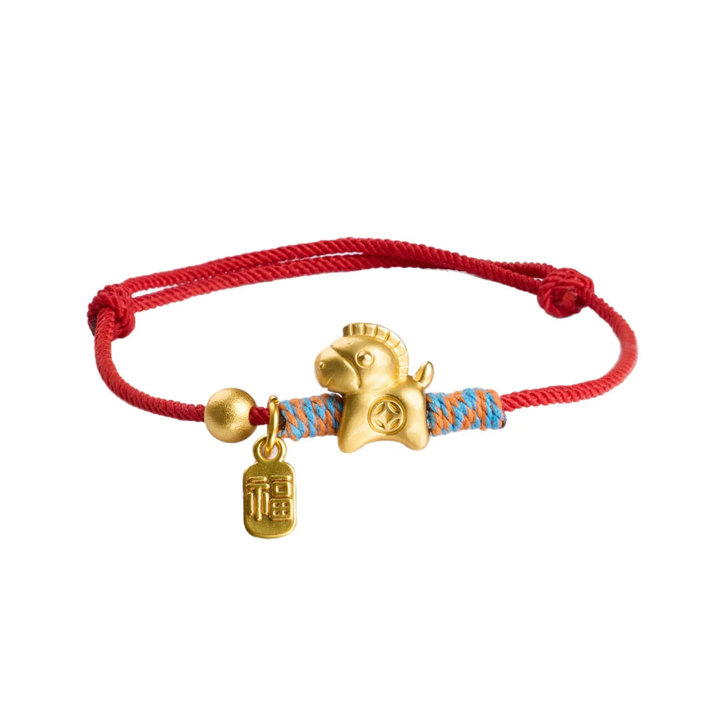 2026 Year of the Horse Red Fortune Charm Bracelet | Chinese Style Charm Bracelet Babs