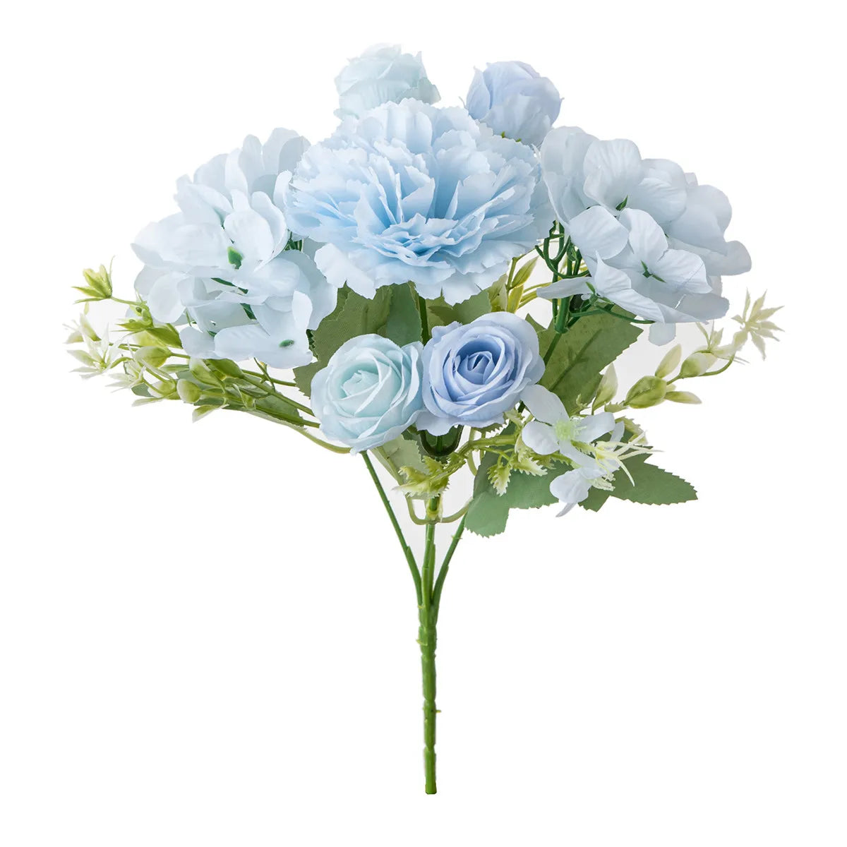 Artificial Silk Carnation Rose Bouquet – Wedding & Home Decor Artificial Flower Bouquet Babs color 4 1 pc