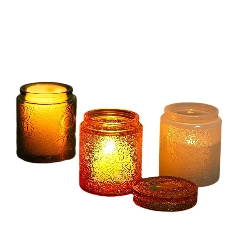 Glass Candle Jar with Lid – DIY Storage & Home Décor Glass Storage Jar Babs