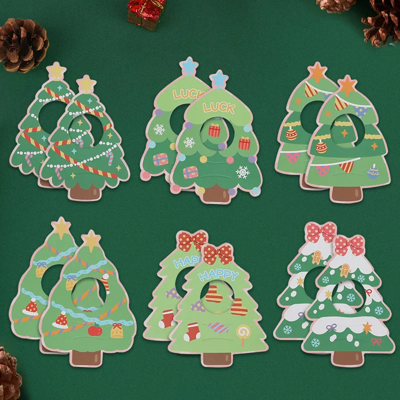 30pcs Christmas Lollipop Holder Cards | Xmas DIY Candy Gift Holiday Party Supplies Babs 30pcs tree