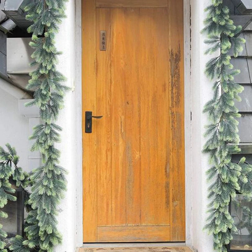 Artificial Pine Rattan Garland Wreath 180cm – Christmas Decor Christmas Garland Wreath Babs