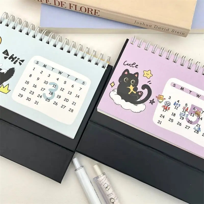 2026 Cute Cat Mini Desk Calendar – Desktop Decor Ornament Mini Desk Calendar Babs