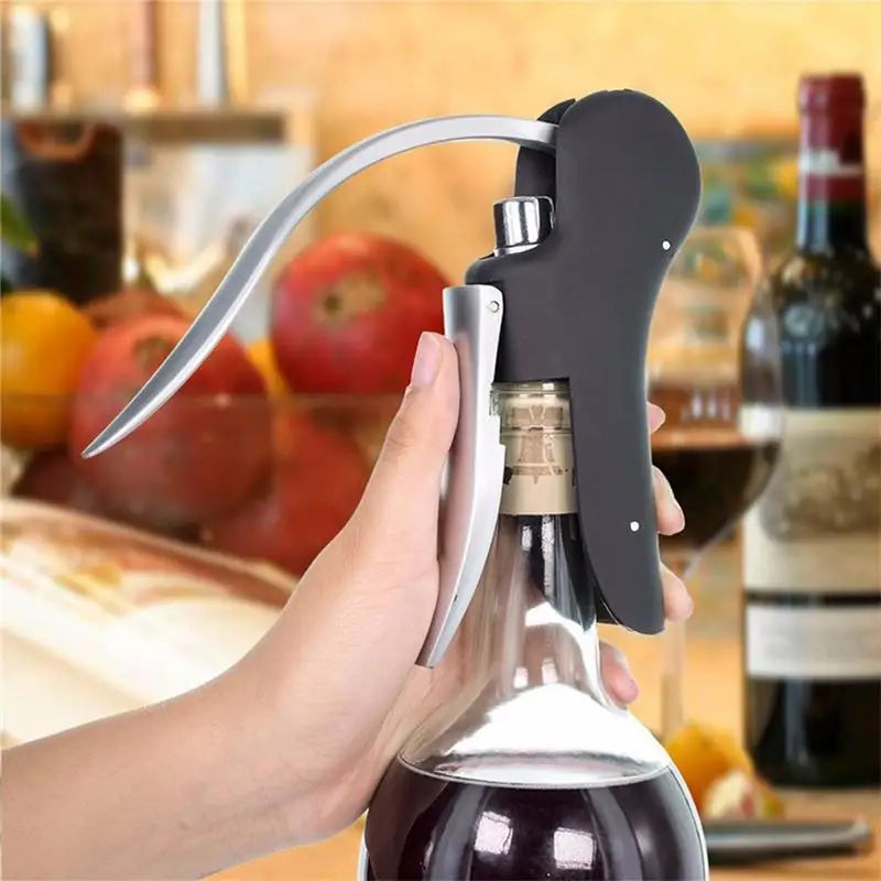 Wine Opener Set – Corkscrew, Foil Cutter & Cork Lifter Kit Wine Opener Set Babs Black
