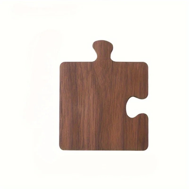 Puzzle Shaped Bamboo Coaster – Tabletop Protector & Decor Bamboo Drink Coaster Babs 1pc
