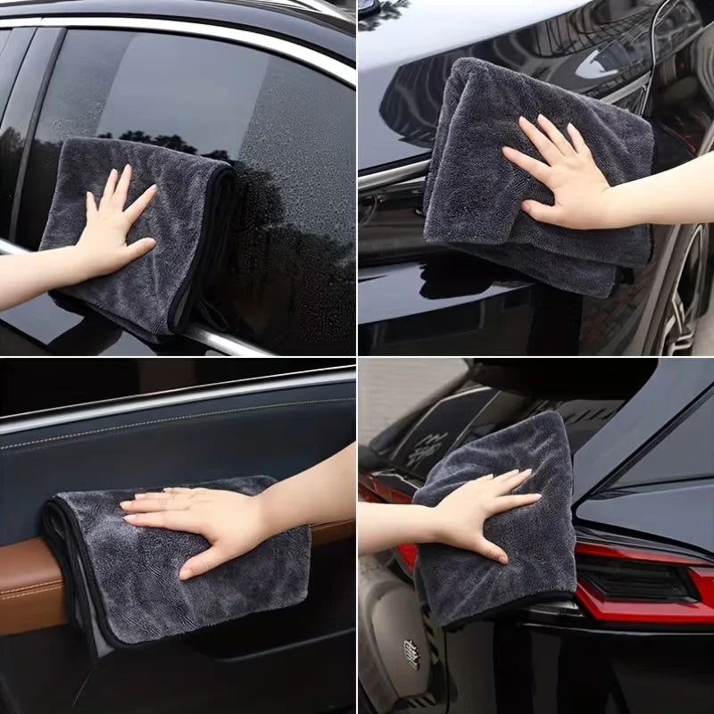 3-Pack Microfiber Car Drying Towels – Super Absorbent & Reusable Microfiber Car Towels Babs