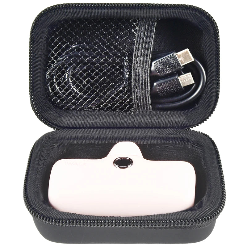 Carrying Case for iWALK Power Bank – Hard Shell Storage Bag Power Bank Carrying Case Babs black