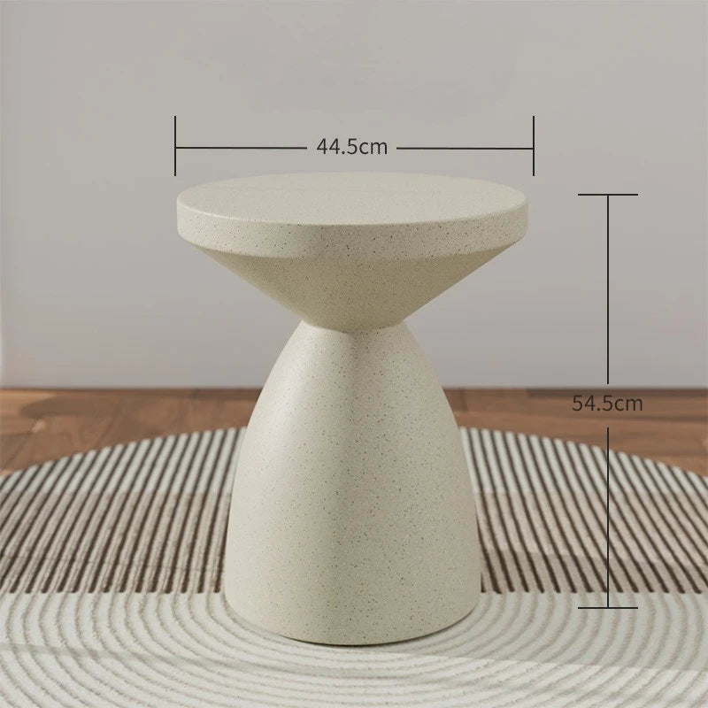 Modern Round Mini Coffee Table – Minimalist Luxury Side Table Round Coffee Table Babs Beige Large
