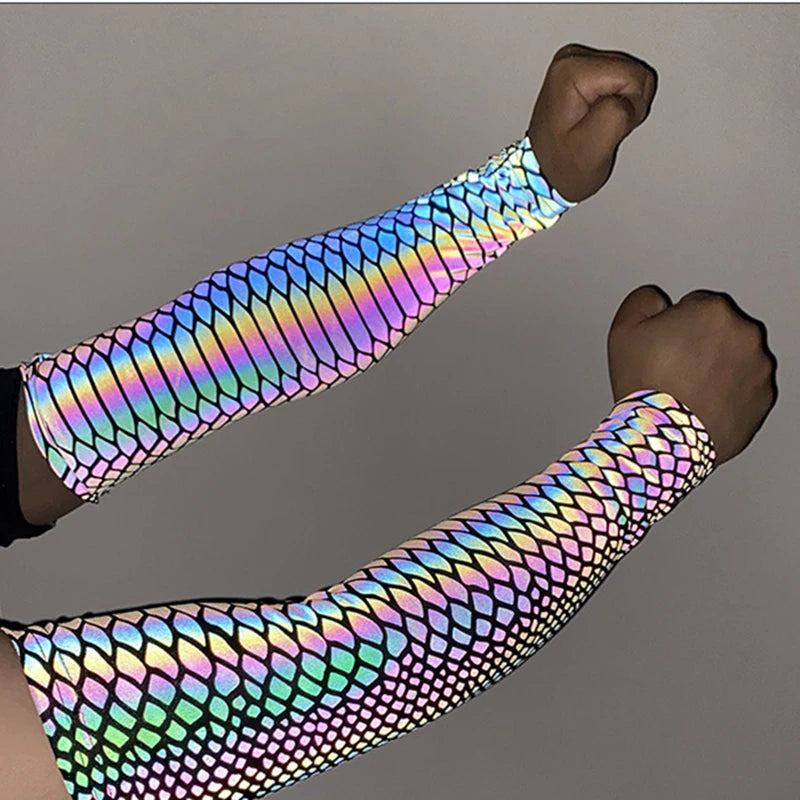 Men's Reflective Arm Sleeves – UV Protection for Cycling & Sports Sports Arm Sleeves Babs
