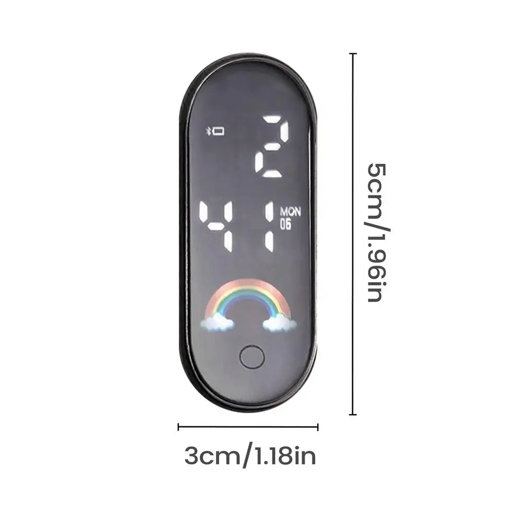 Waterproof Mini LED Car Clock – Adhesive Digital Dashboard Clock Car Dashboard Clock Babs 09