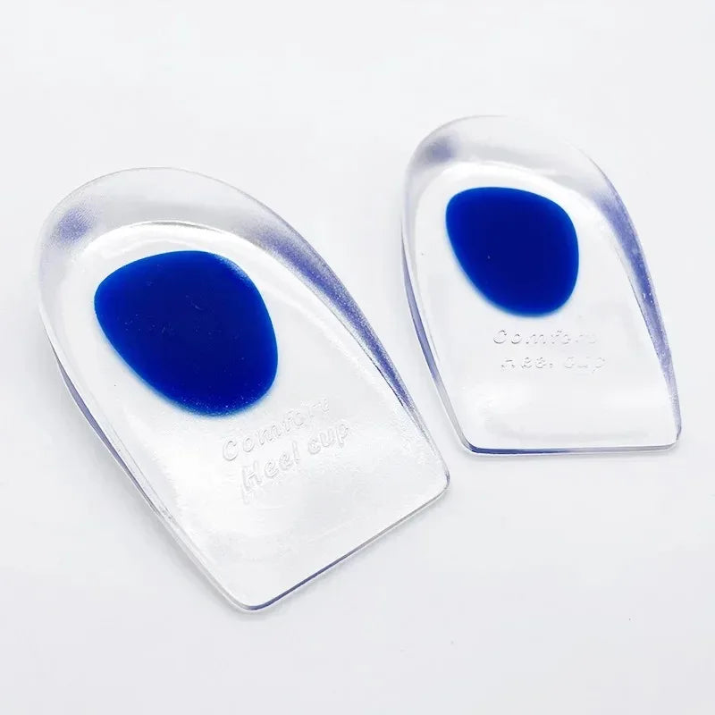Silicone Heel Cup Pads – Cushioned Inserts for Walking & Running Heel Cup Insoles Babs