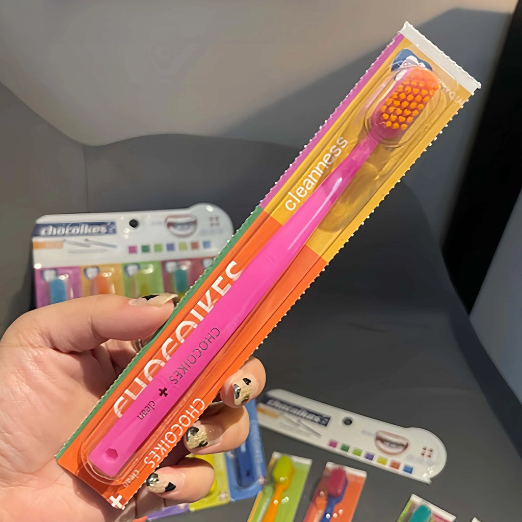 5-Pack Soft Nylon Toothbrush Set – Travel & Hotel Ready Toothbrush Set Babs