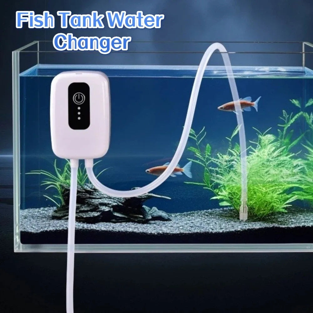 USB Electric Fish Tank Water Changer Self-Priming Pump Aquarium Water Pump Babs