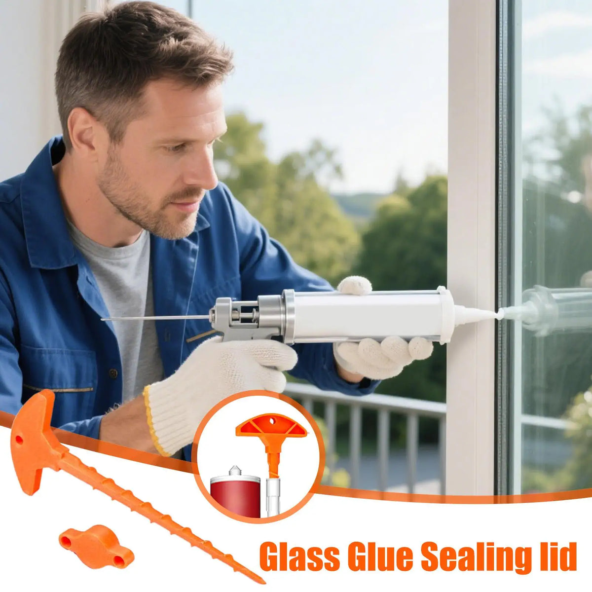 Caulk Saver Cap & Nozzle Cleaner for Caulking Guns | DIY Tool Caulk Tool Accessory Babs