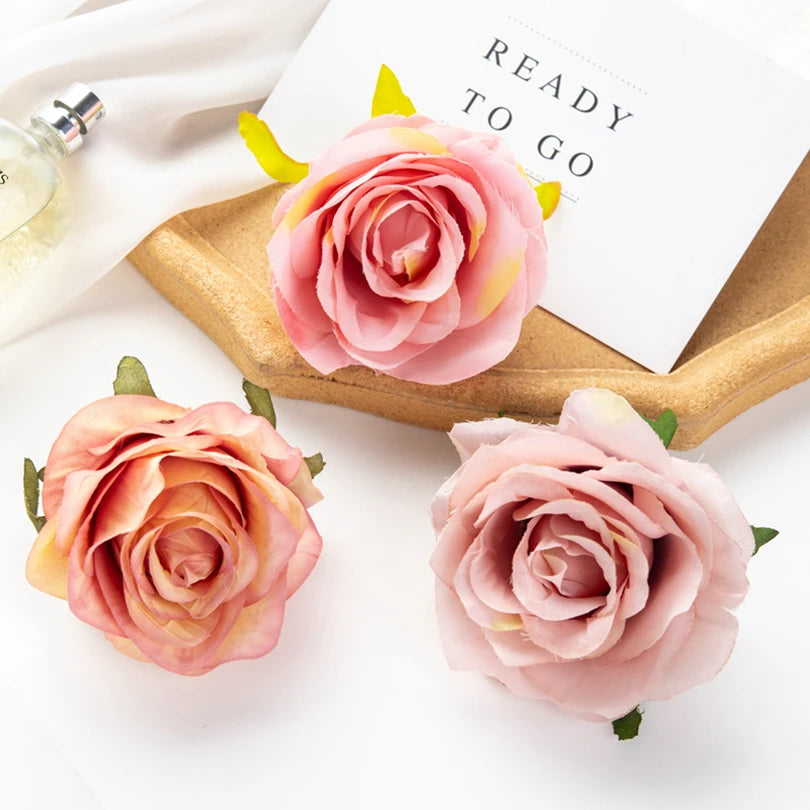 Artificial Silk Rose Flower Heads – Wedding & Home Décor Artificial Flower Heads Babs