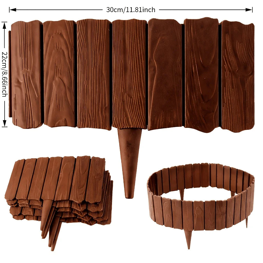 Flexible Splicable Garden Fence Decorative Yard Border – 3/6 Pcs Garden Border Fence Babs