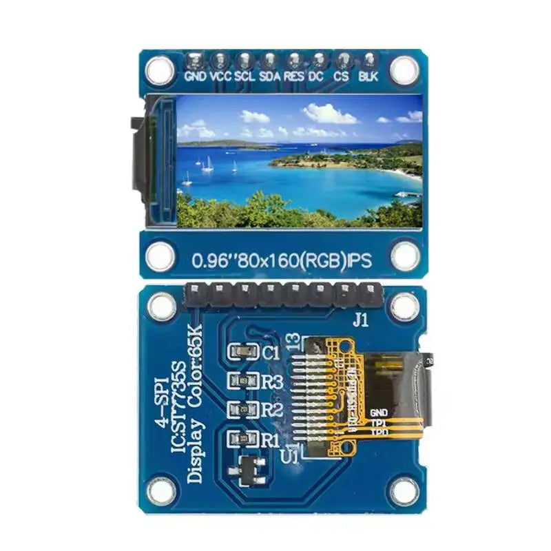0.96" IPS LCD TFT 160x80 SPI Display Module ST7735S 3.3V LCD Display Module Babs Default Title