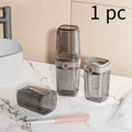 2-in-1 Travel Toothbrush Holder Soap Case & Leakproof Rinse Cup Toothbrush Travel Case Babs Gray 1pc