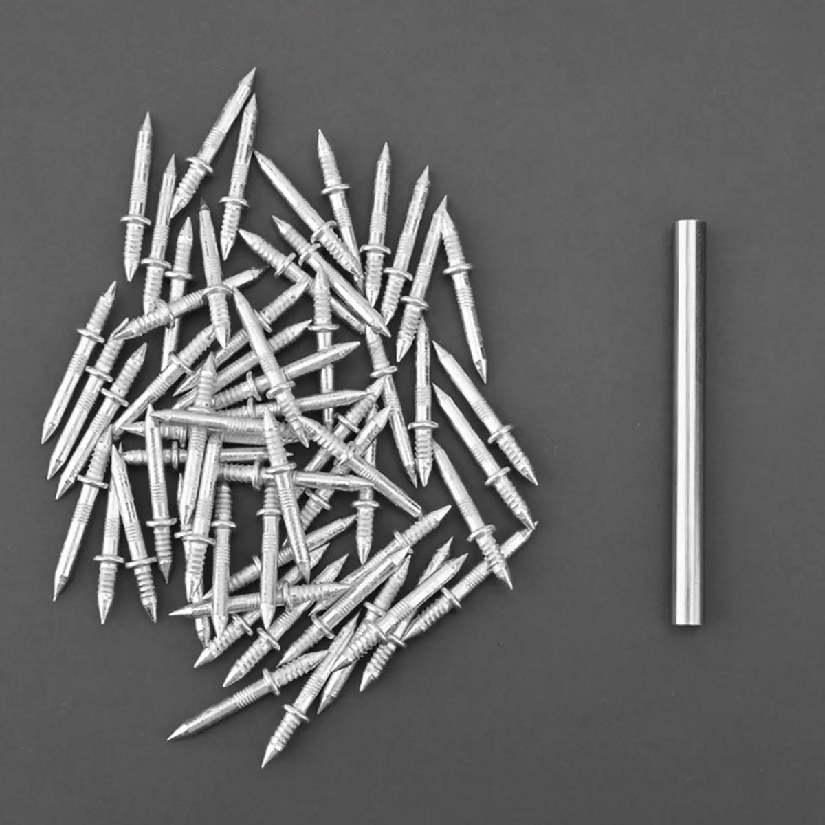 Double Head Seamless Nails – Rust-Proof Carbon Steel, 100 Pcs Seamless Double Head Nails Babs