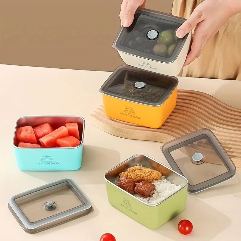 Stainless Steel Bento Box – Portable Anti-Overflow Lunch Container Stainless Steel Lunch Box Babs