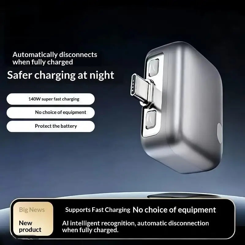 USB-C 140W Fast Charger Adapter – Auto Power Cut-Off USB-C Charging Adapter Babs