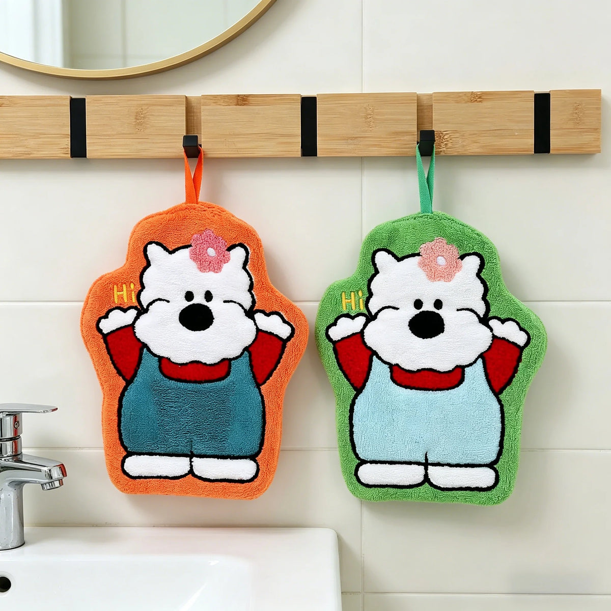 Microfiber Coral Velvet Hand Towels with Hanging Loop Microfiber Hand Towels Babs