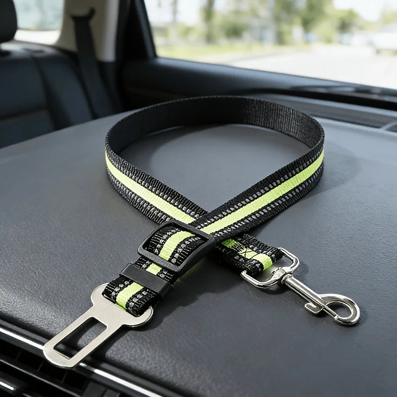 Adjustable Dog Car Seat Belt – Harness & Collar, All Dog Sizes Dog Car Seat Belt Babs