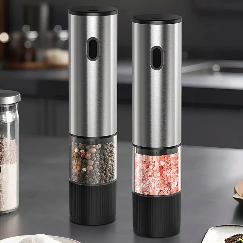 Electric Rechargeable Salt & Pepper Grinder – 5 Coarseness Levels Electric Spice Grinder Babs