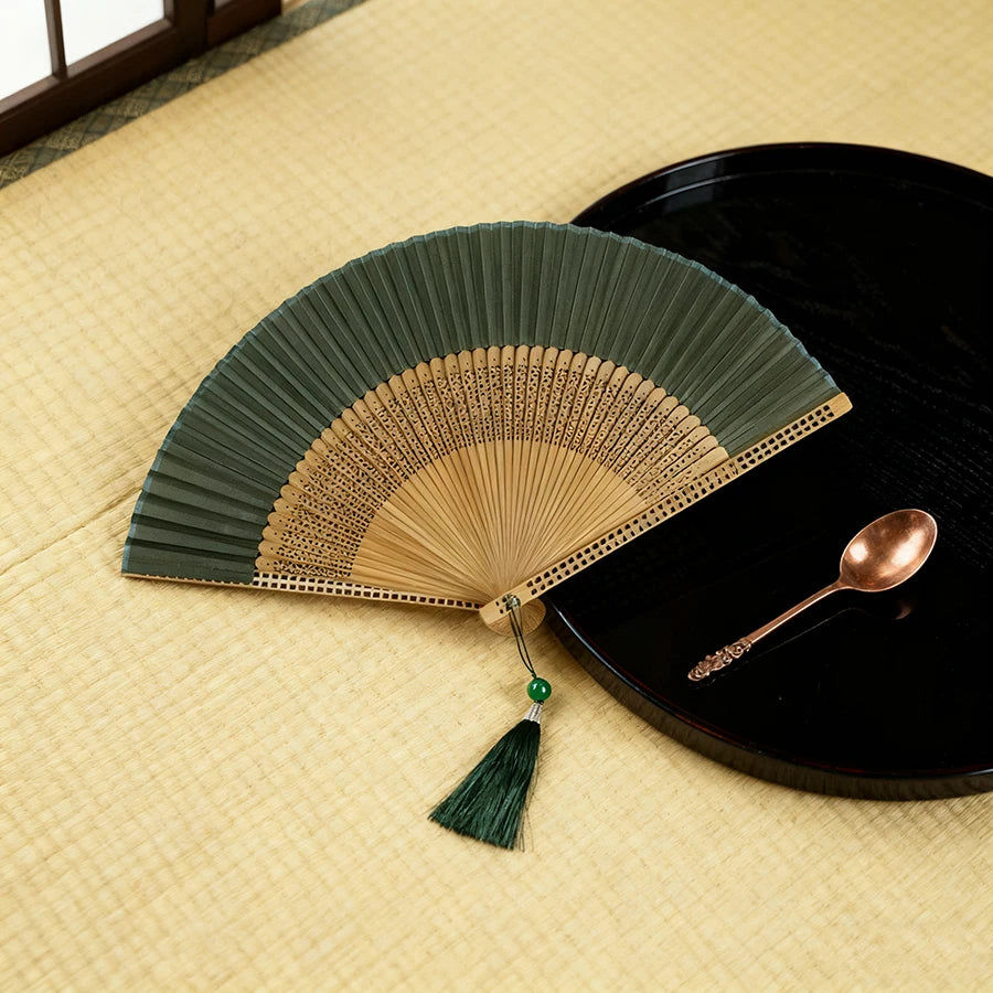 Foldable Hand Fan with Tassel – Dance, Travel & Photo Prop Decorative Hand Fan Babs