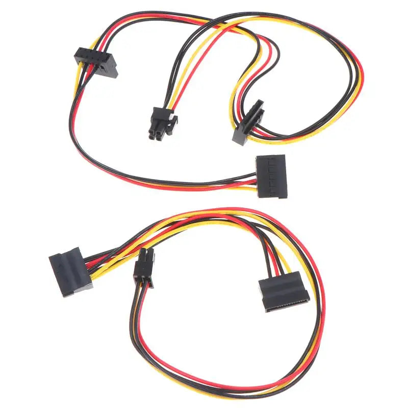 4-Pin to SATA Power Cable HDD SSD ATX Desktop PC Expansion SATA Power Cable Babs
