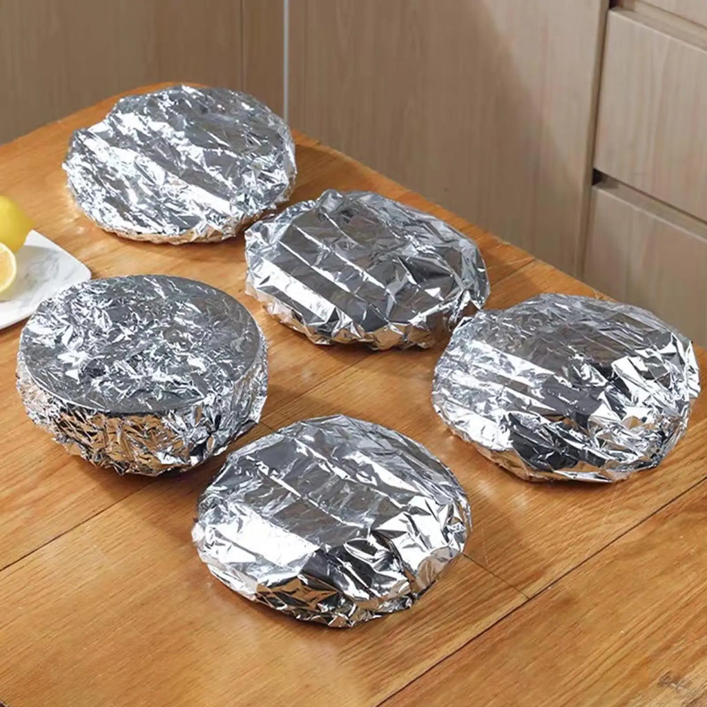 10pcs Reusable Aluminum Foil Bowl Covers – Oven & Microwave Safe Reusable Bowl Covers Babs