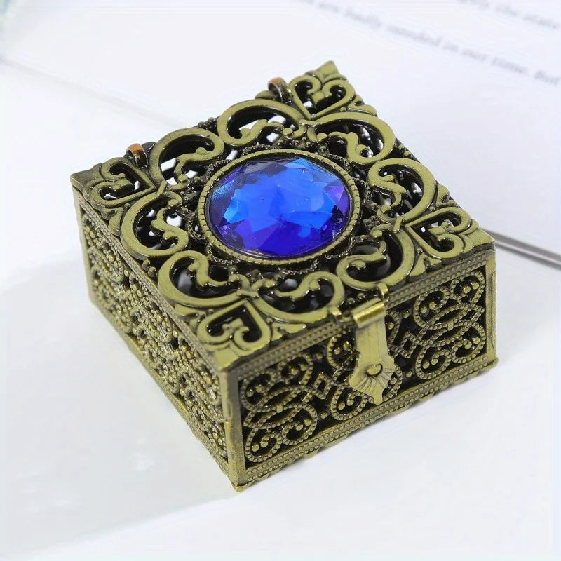 Rosary Bead Box – Metal Catholic Jewelry Storage Case | Vintage Jewelry Storage Box Babs